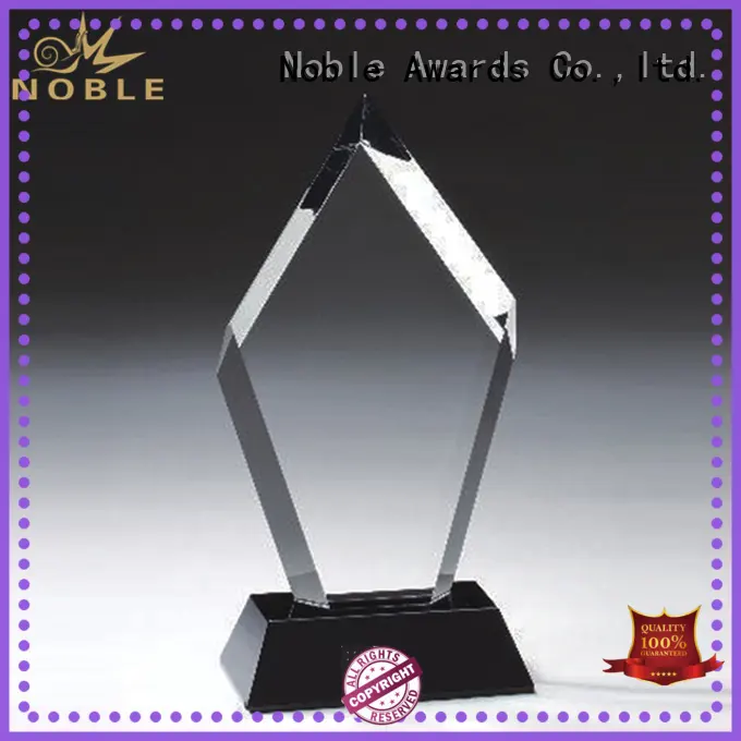 Noble Awards Breathable 2019 Noble Fantastic Clear No.1 Crystal Awards With Gift Box premium glass For Sport games 1
