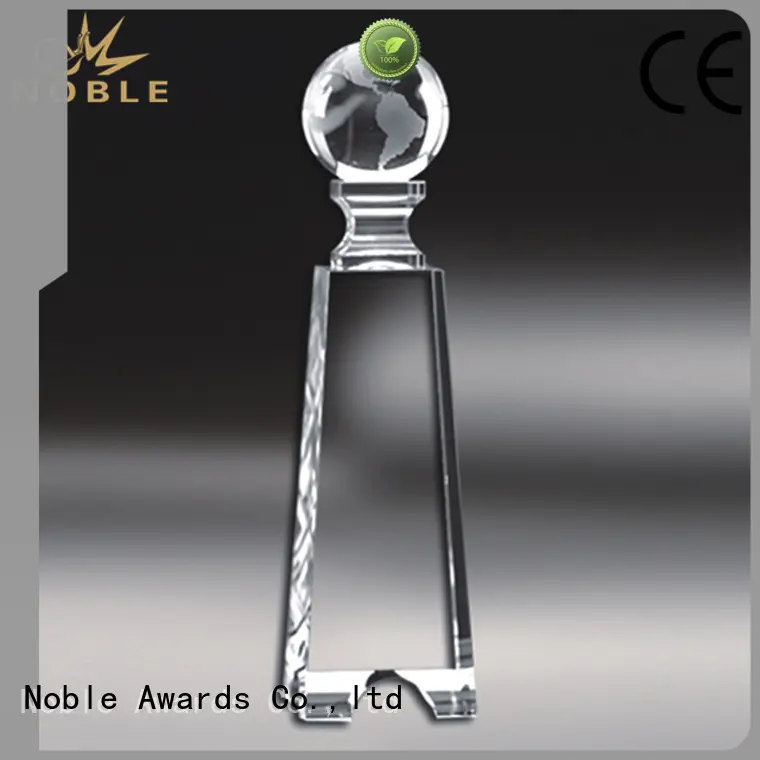 2019 Noble Fantastic Clear No.1 Crystal Awards With Gift Box jade crystal For Sport games Noble Awards 1