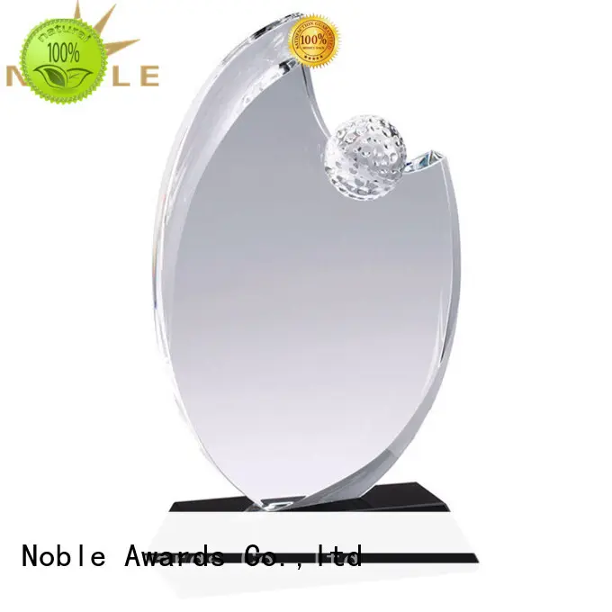 premium glass 2019 Noble Fantastic Clear No.1 Crystal Awards With Gift Box jade crystal For Sport games Noble Awards 1