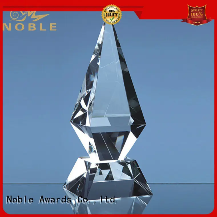 Noble Awards premium glass 2019 Noble Customized Blank Crystal Trophy For Company Sales Awards bulk production For Awards 1