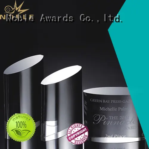Noble Awards premium glass 2019 Noble Fantastic Clear No.1 Crystal Awards With Gift Box bulk production For Awards 1