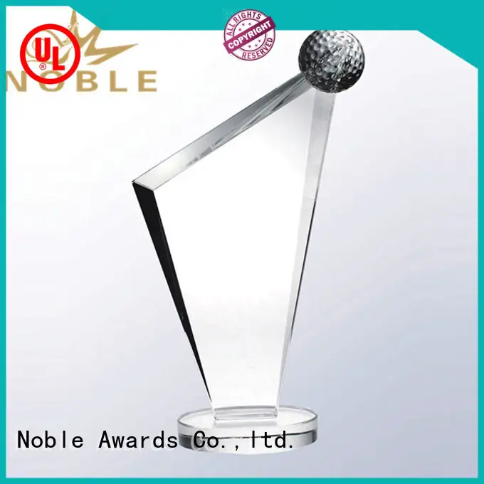 Noble Awards premium glass Blank Crystal Trophy for wholesale For Sport games 1