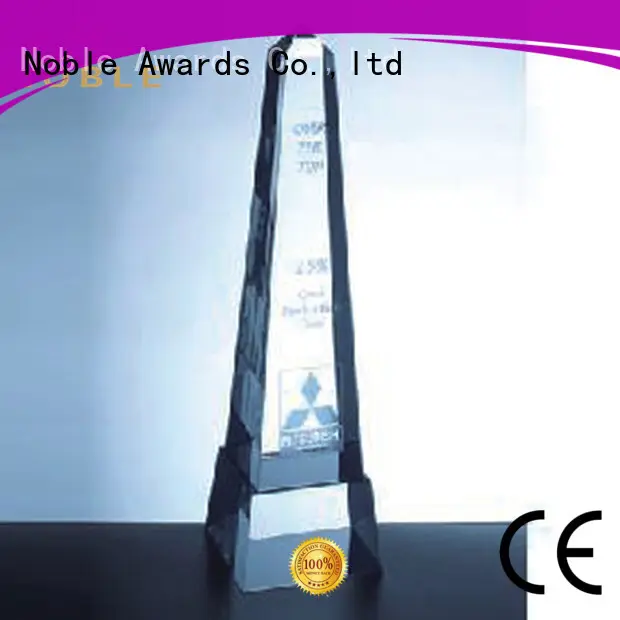jade crystal 2019 Noble Customized Blank Crystal Trophy For Company Sales Awards premium glass For Sport games Noble Awards1 1