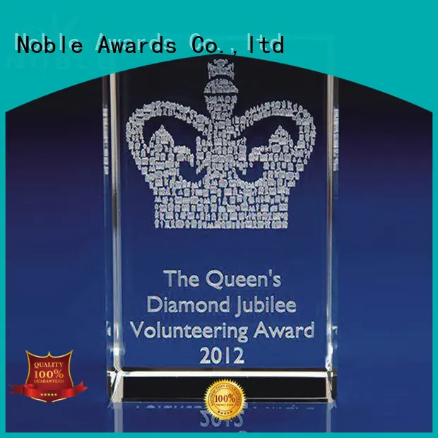 Noble Awards high-quality 2019 Noble Customized Blank Crystal Trophy For Company Sales Awards premium glass For Awards 1