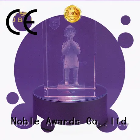 Noble Awards high-quality 2019 Noble Customized Blank Crystal Trophy For Company Sales Awards premium glass For Sport games 1