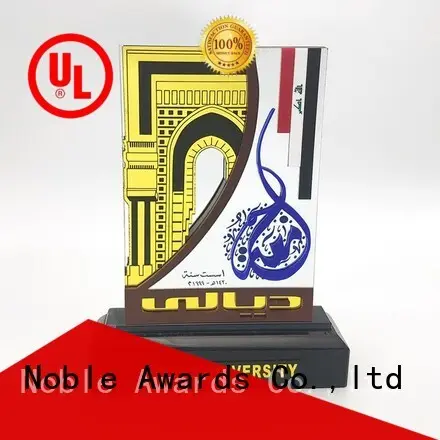 Noble Awards solid mesh acrylic awards wholesale with Gift Box For Sport games 1