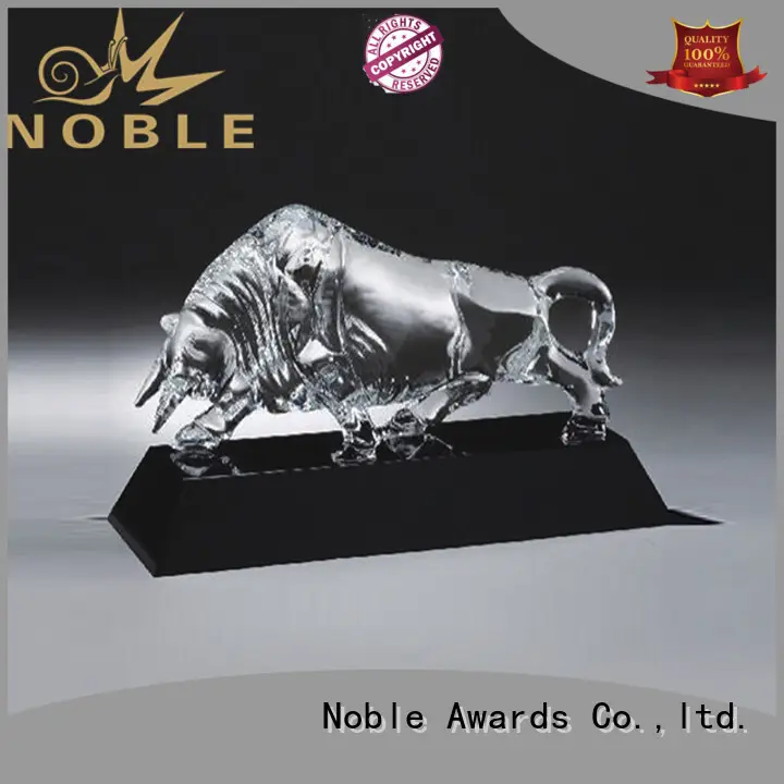 Noble Awards durable personalized glass gifts with Gift Box For Sport games 1