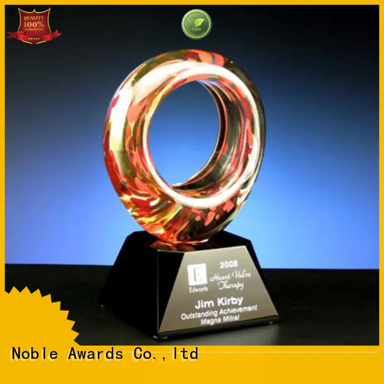 Noble Awards glass Art Craft glass trophies free sample For Gift 1