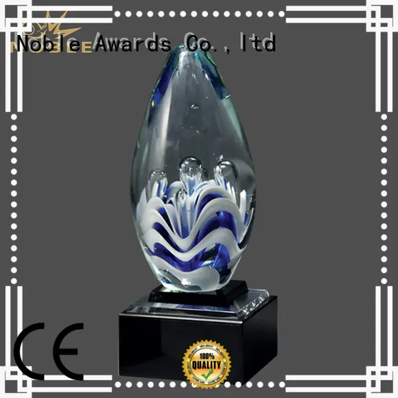 Noble Awards glass Art glass trophies OEM For Sport games 1