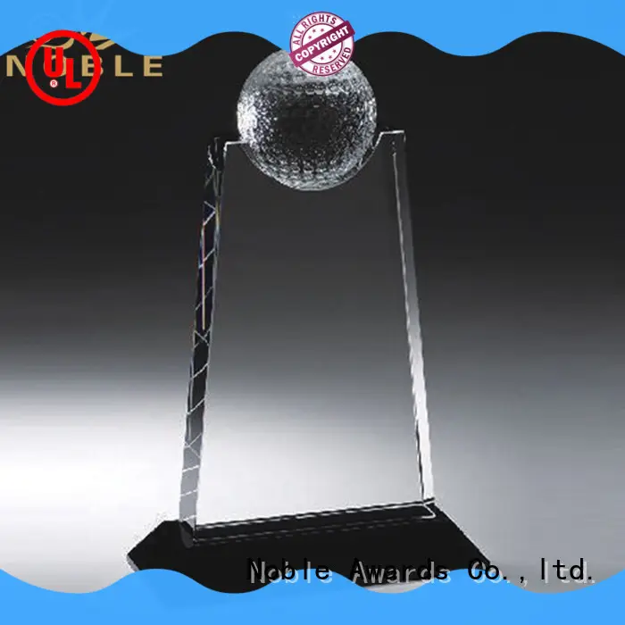 Noble Awards premium glass Blank Crystal Trophy free sample For Sport games 1