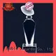 Noble Awards premium glass Blank Crystal Trophy for wholesale For Sport games1 1