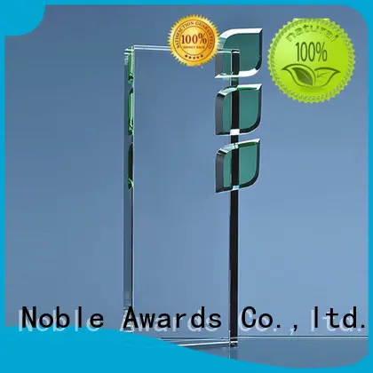 Noble Awards transparent personalized glass gifts with Gift Box For Sport games 1