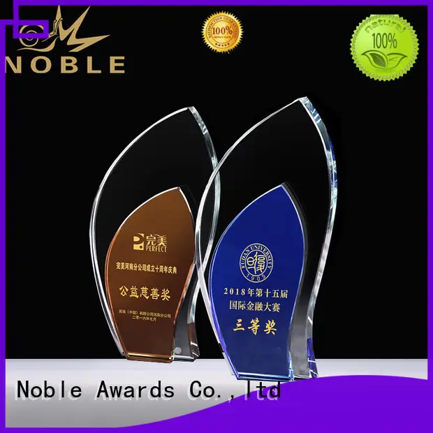 Noble Awards premium glass Crystal Trophy Award bulk production For Sport games 1