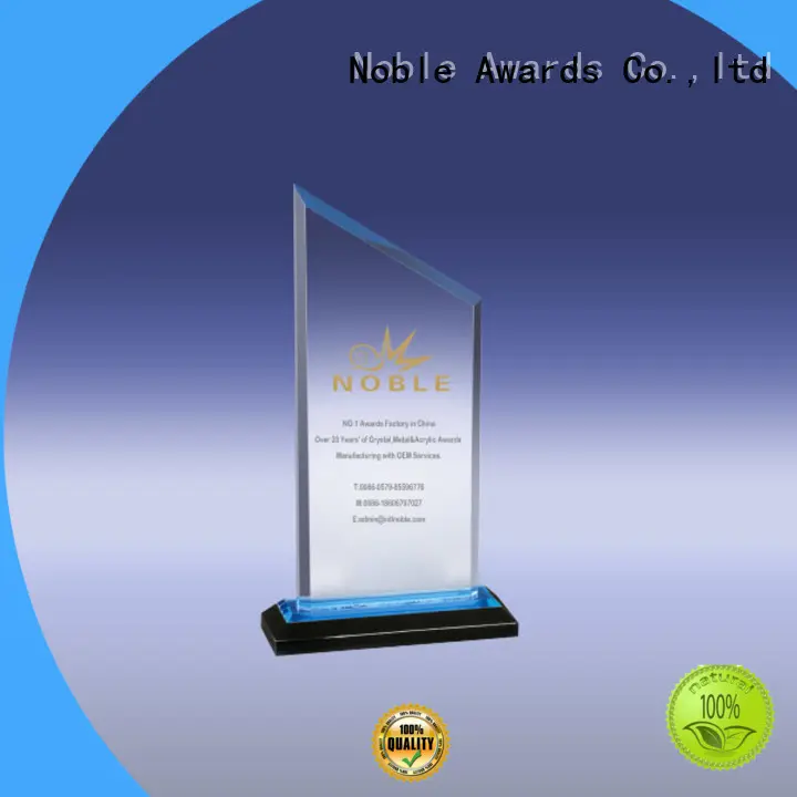 high-quality Acrylic trophies wood base with Gift Box For Gift 1