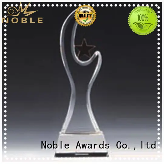Noble Awards premium glass Crystal trophies free sample For Sport games 1