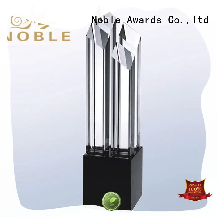 Noble Awards premium glass Blank Crystal Trophy supplier For Sport games 1