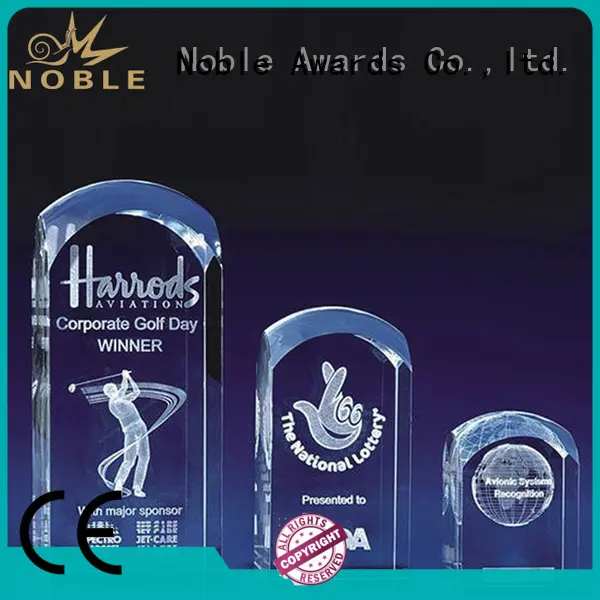 Noble Awards solid mesh Crystal trophies free sample For Sport games 1