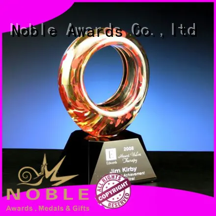 Noble Awards solid mesh Art Craft glass trophies supplier For Gift 1