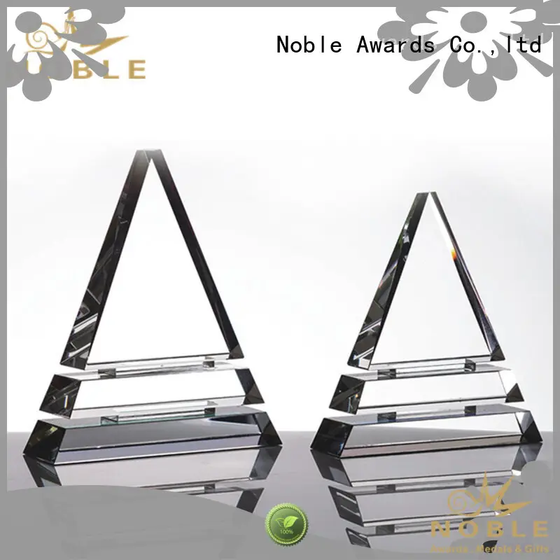Noble Awards premium glass Blank Crystal Trophy supplier For Sport games1 1