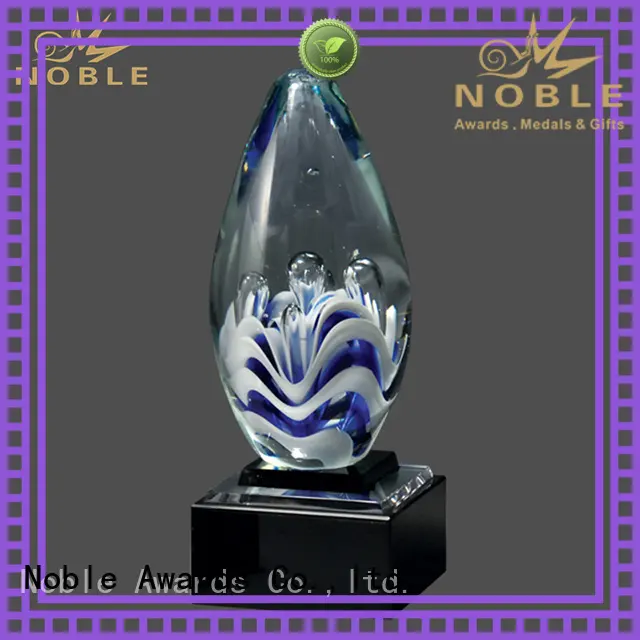 Noble Awards durable Art glass trophies supplier For Gift 1