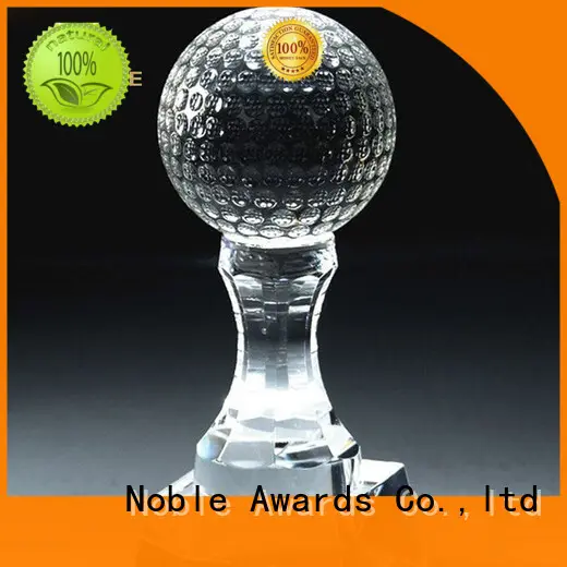 Noble Awards transparent personalized glass gifts with Gift Box For Sport games1 1