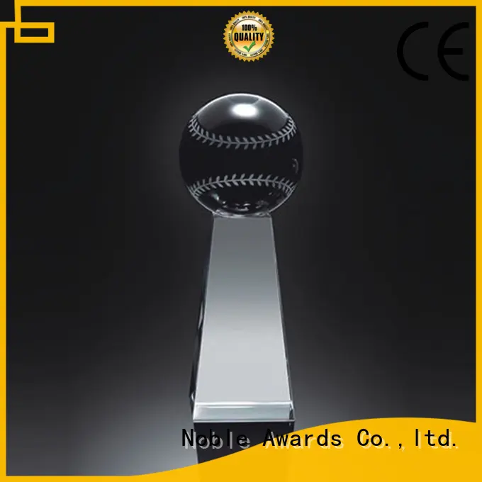 Noble Awards transparent personalized glass gifts with Gift Box For Sport games2 1