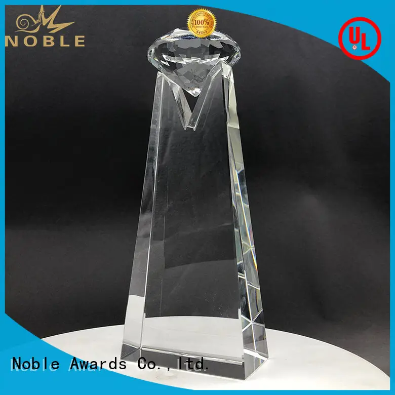 Noble Awards premium glass Blank Crystal Trophy supplier For Sport games2 1