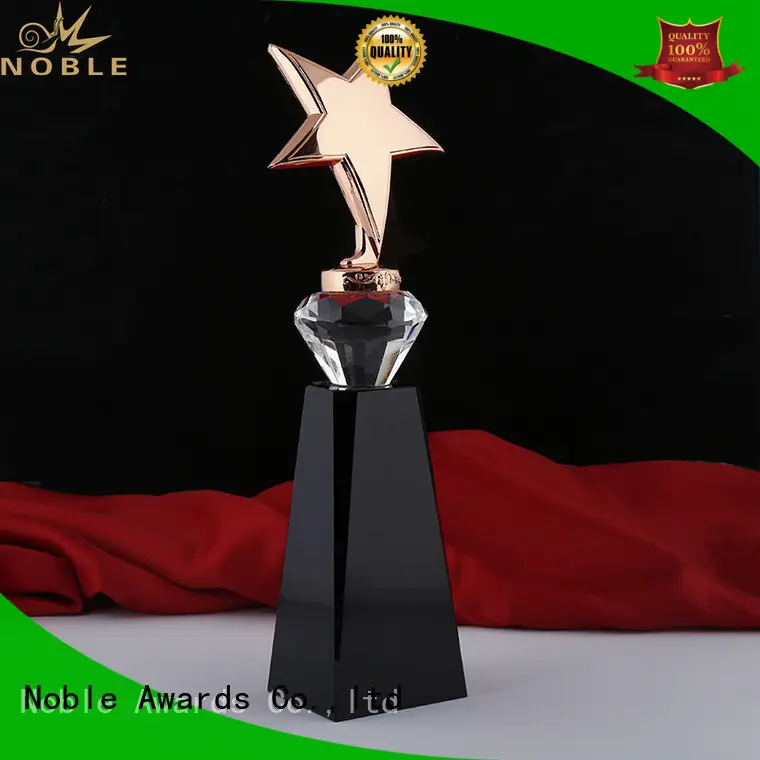 Noble Awards K9 Crystal Personalized Metal trophies with Gift Box For Awards 1