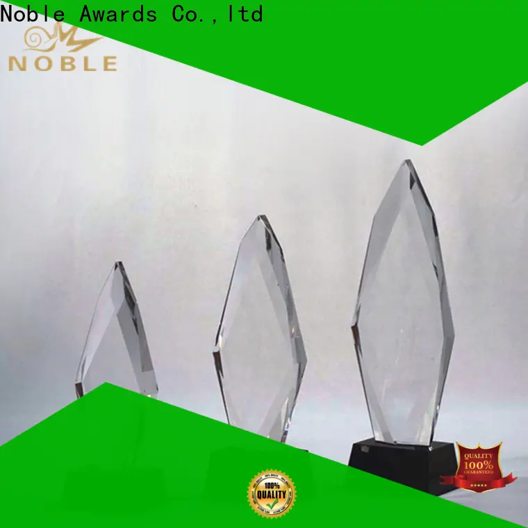 Noble Awards premium glass Blank Crystal Trophy free sample For Sport games1 1