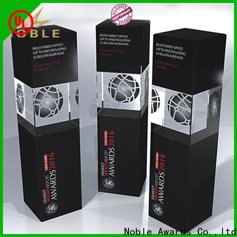 portable Crystal Trophy Award premium glass free sample For Sport games 1