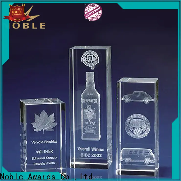 Noble Awards premium glass Crystal trophies free sample For Gift 1