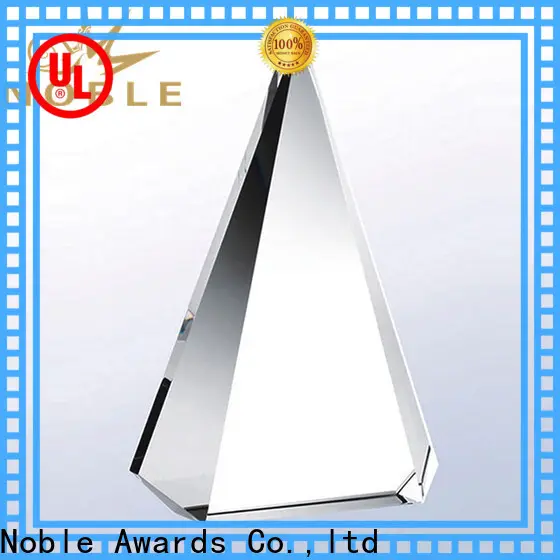 Noble Awards premium glass Blank Crystal Trophy OEM For Sport games2 1