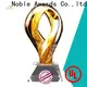 Noble Awards crystal Art Craft glass trophies bulk production For Sport games 1