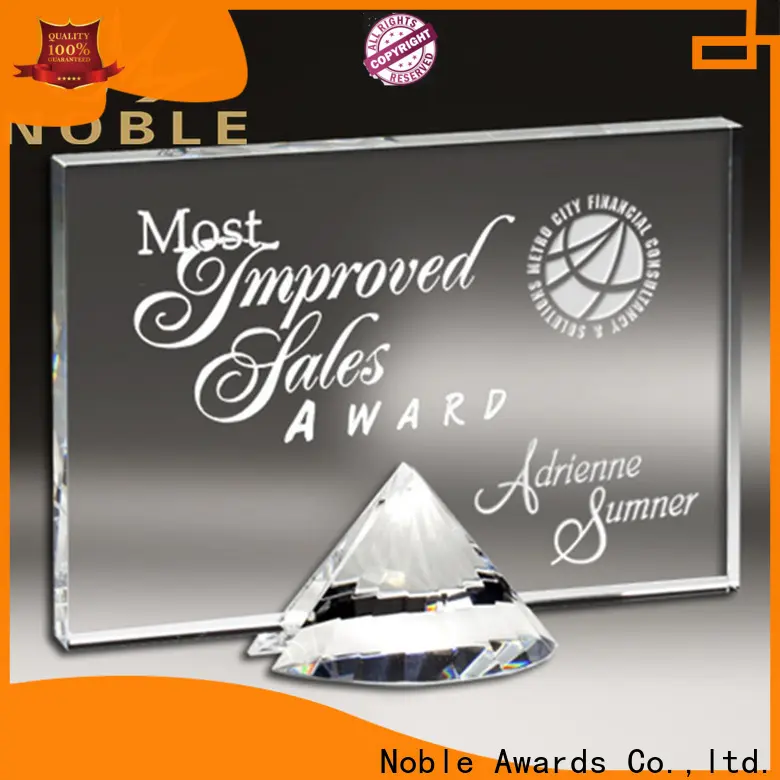Noble Awards premium glass Blank Crystal Trophy for wholesale For Sport games4 1