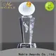 high-quality crystal football trophy premium glass supplier For Sport games 1
