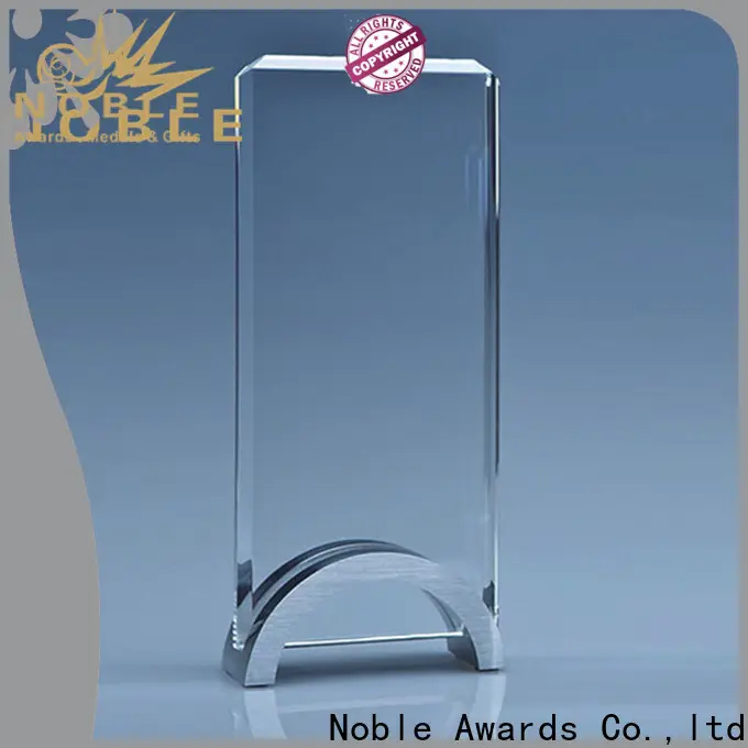 Noble Awards high-quality round glass trophy bulk production For Awards 1
