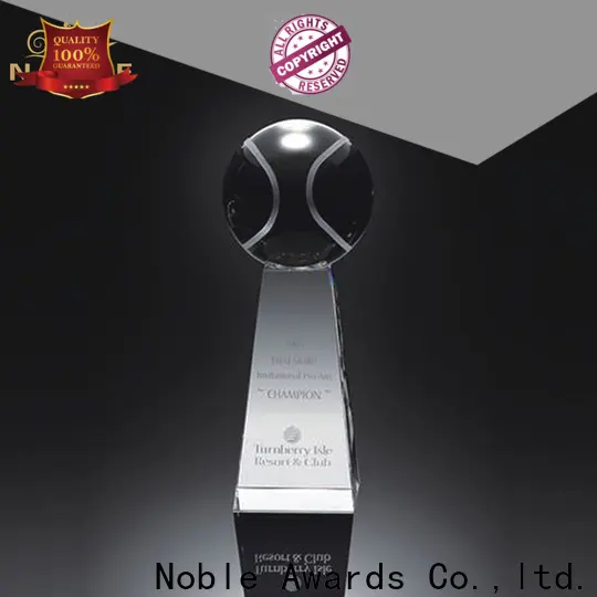 Noble Awards durable custom crystal football trophy free sample For Sport games 1