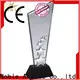 solid mesh bespoke crystal football trophy jade crystal OEM For Sport games 1