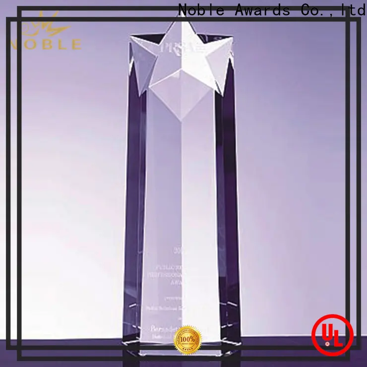 Noble Awards portable glass trophy manufacturers free sample For Awards 1
