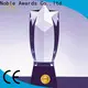 Breathable glass plaque engraving jade crystal ODM For Sport games 1