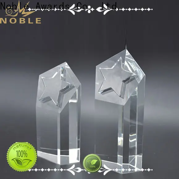 Noble Awards portable custom crystal soccer trophy bulk production For Sport games 1