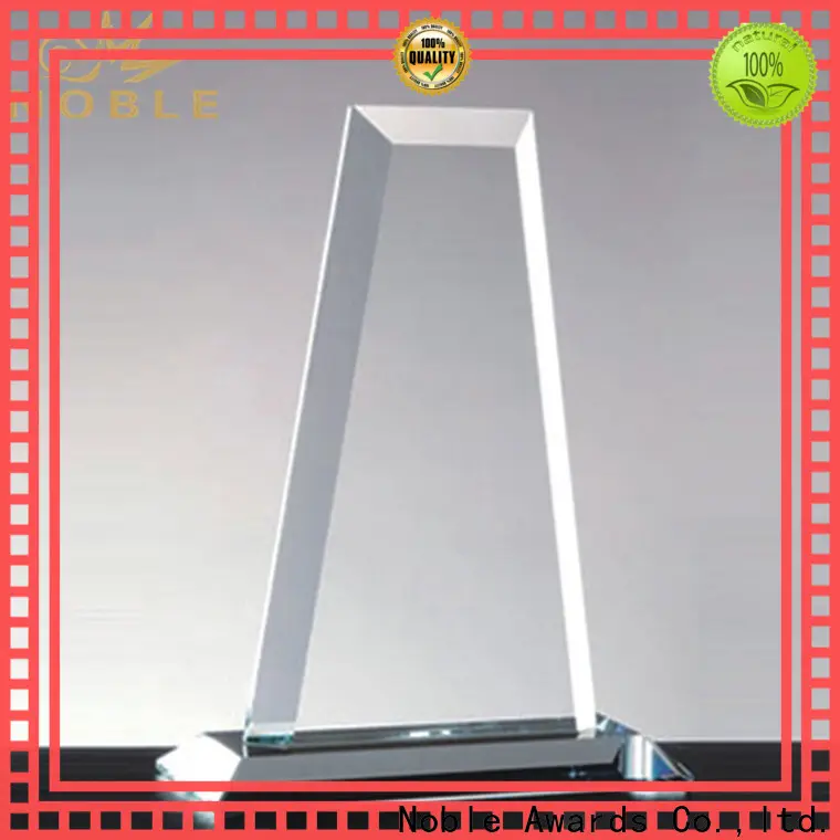 Noble Awards premium glass custom crystal football trophy bulk production For Sport games 1