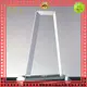 Noble Awards premium glass custom crystal football trophy bulk production For Sport games 1