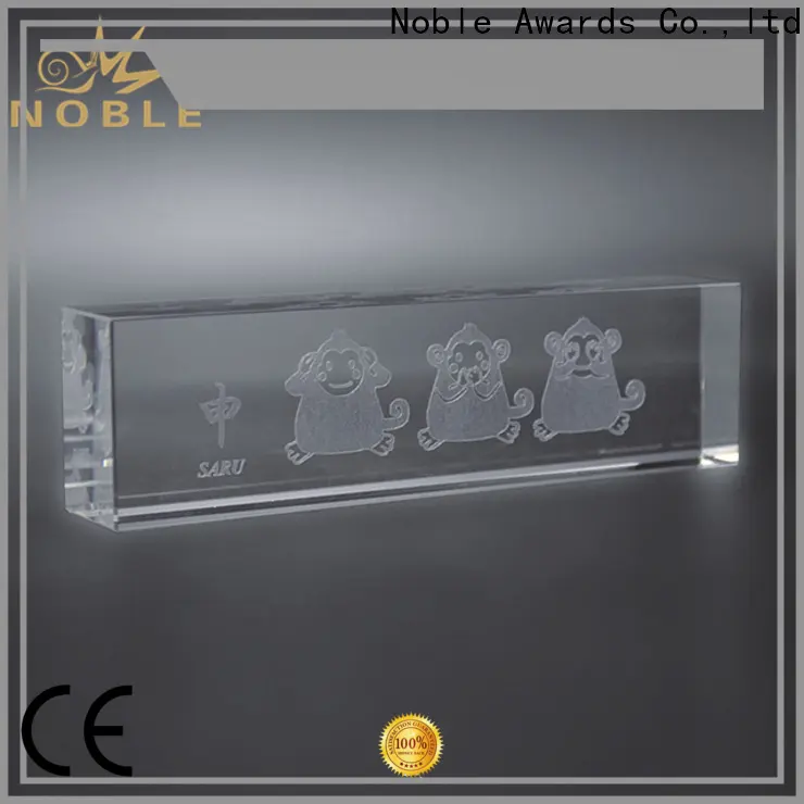 Noble Awards jade crystal round glass trophy customization For Awards 1