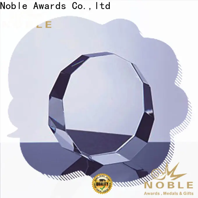 Noble Awards jade crystal glass soccer trophies free sample For Sport games 1