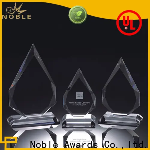 Noble Awards premium glass crystal football trophy for wholesale For Gift 1