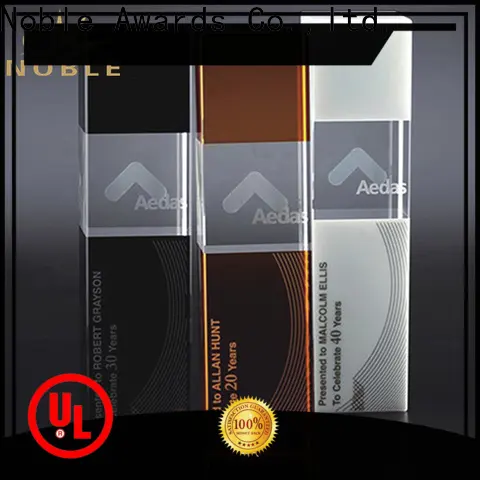 Noble Awards jade crystal clear trophy free sample For Sport games 1