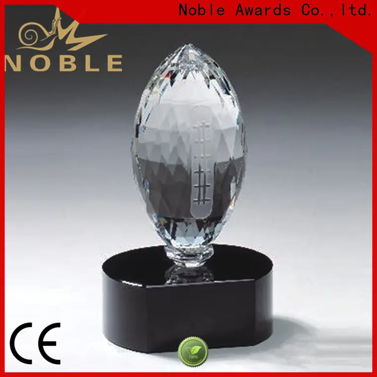 Noble Awards jade crystal crystal football trophy customization For Sport games 1