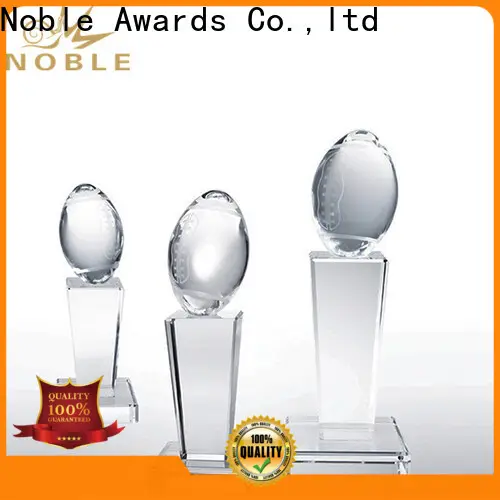 Noble Awards portable bespoke crystal soccer trophy ODM For Awards 1