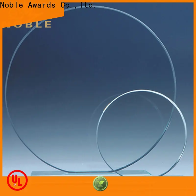 Noble Awards premium glass glass soccer trophies for wholesale For Sport games 1